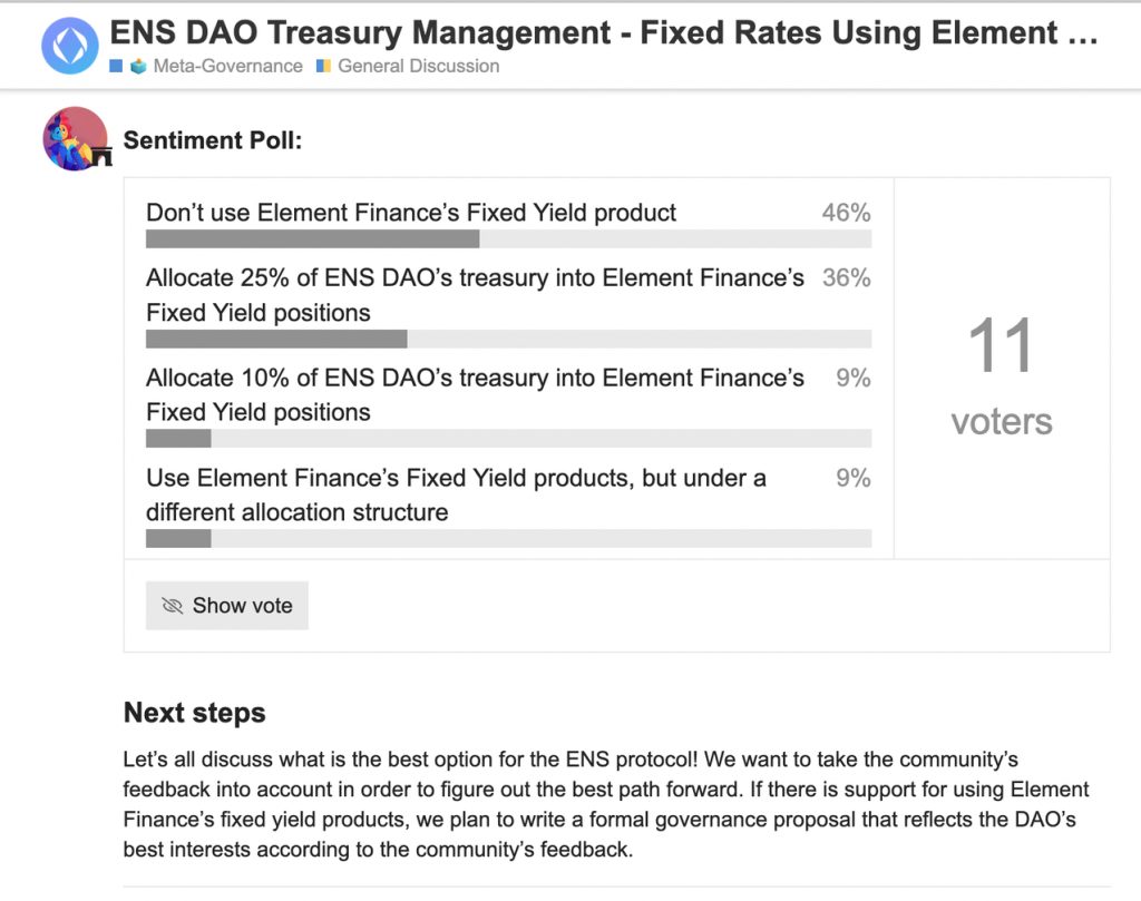 Element Finance：固定利率的DeFi定存服务