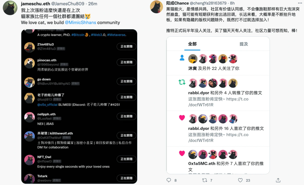 Mimic Shhans（黑猫）NFT 研究：引爆去中心化社区传播的 PFP NFT
