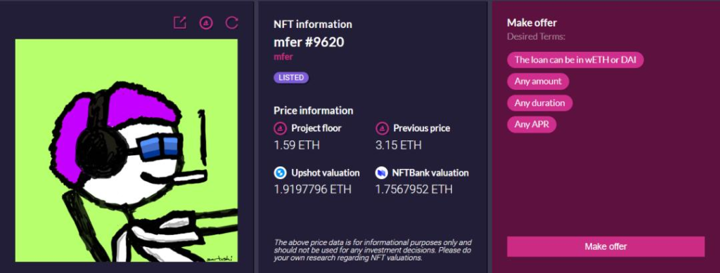 NFTFi 赛道版图概览