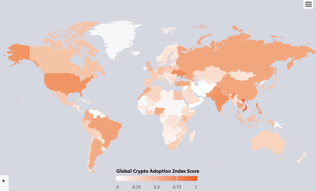加密货币采用报告：加密货币活动都发生哪些国家？
