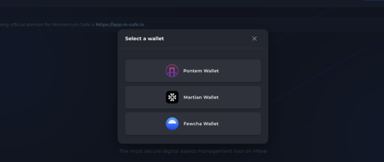 三分钟了解Momentum Safe:Aptos链上第一个多签钱包