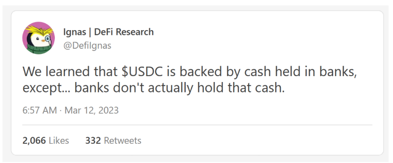 USDC脱锚事件后的DeFi未来，「链上金融」or完全去中心化？