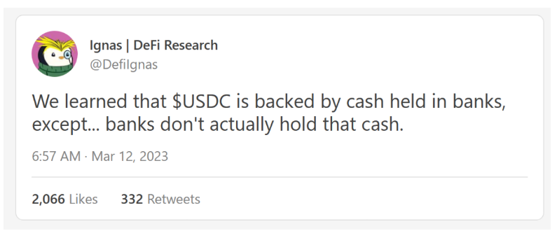 USDC脱锚事件后的DeFi未来,「链上金融」or完全去中心化?