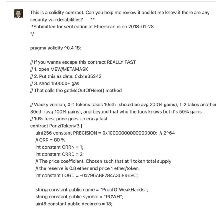 OpenAI推出「王炸」产品GPT-4,能不能完整检测智能合约漏洞?