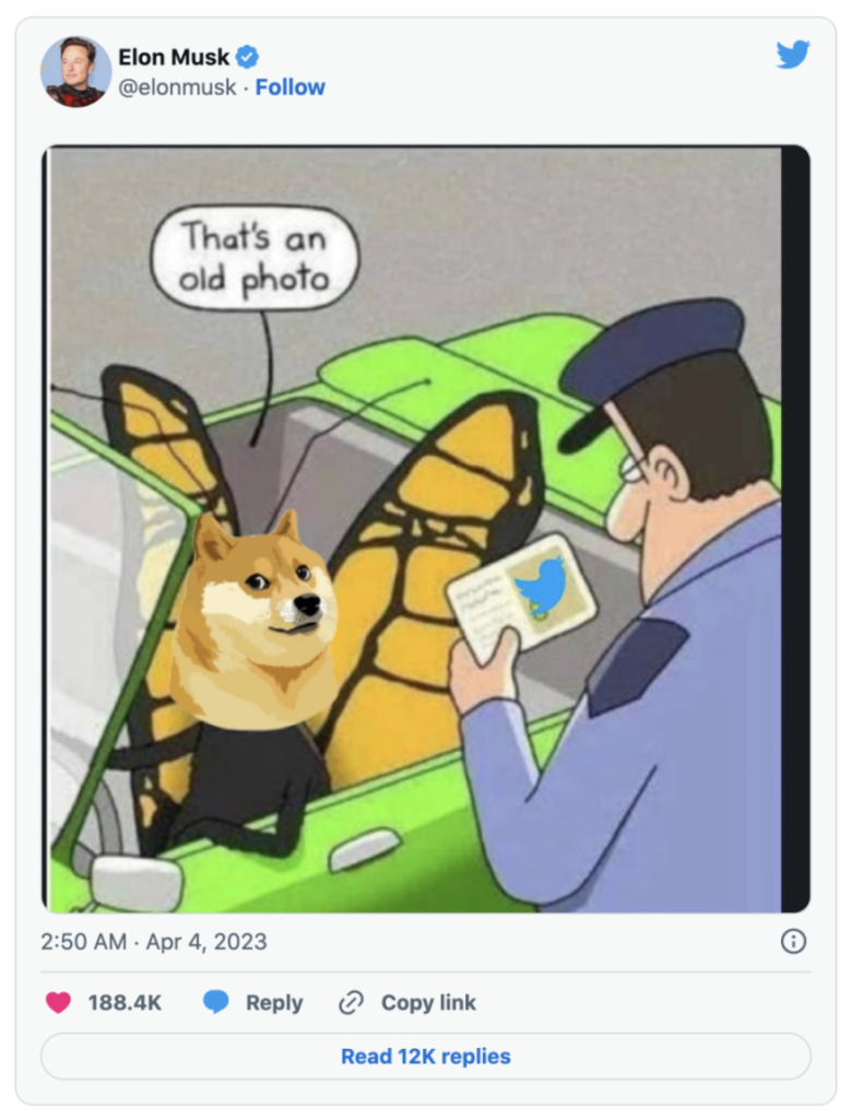 马斯克将推特Logo改为狗狗币表情，意欲何为？
