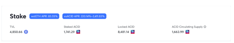 LSDFi 协议0xAcid的90%APR是真实收益吗？