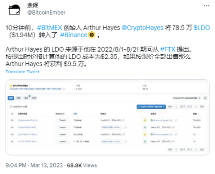 Arthur Hayes:囤了那么久的LDO,我为何全部亏本抛售?
