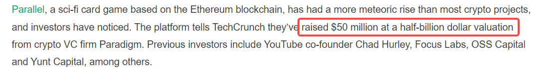 Paradigm「亲儿子」，卡牌链游 Parallel 能否借Base东风趁势而起？