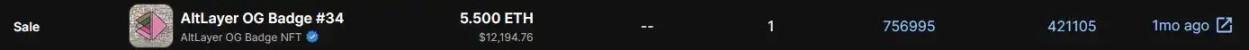 AltLayer OG NFT被扒出「老鼠仓操作」？AltLayer增长负责人发文澄清