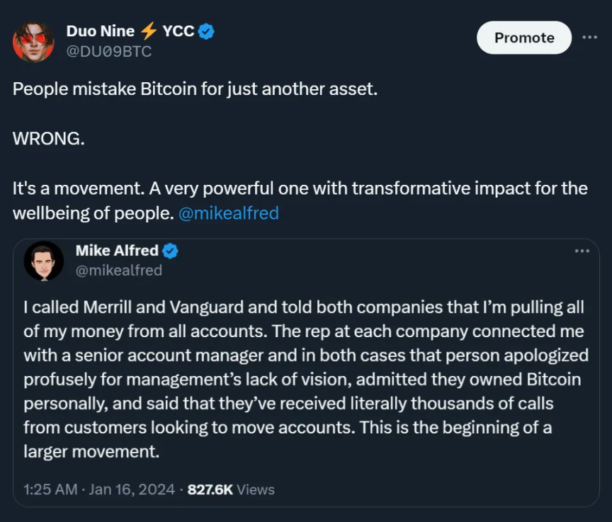 比特币ETF已获批准，机构不会告诉你它们正在FOMO