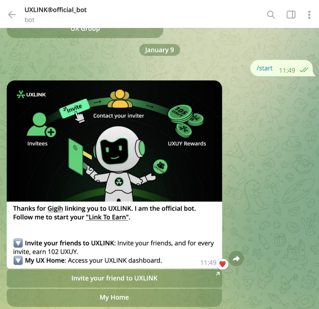 一文了解基于Telegram的Web3社交基础设施UXLink