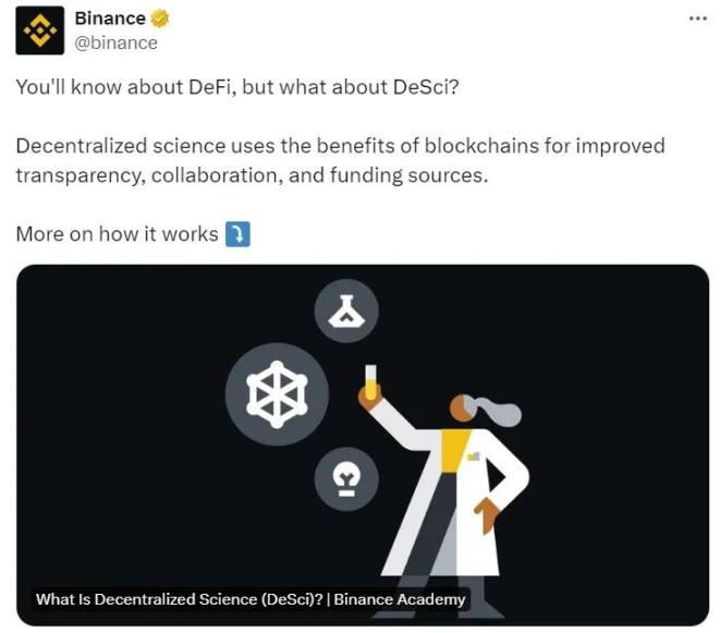Binance Academy：什么是去中心化科学（DeSci）？
