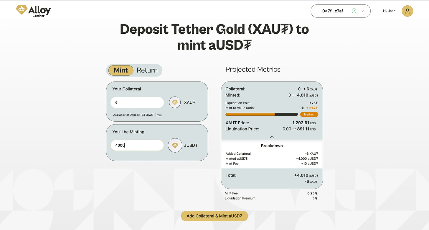 Tether的稳定币新尝试aUSDT：黄金支持的数字资产