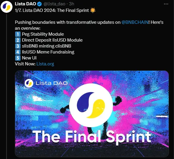 Lista DAO：以「流动性质押 +LisUSD 稳定币」重塑BNB金融生态新格局