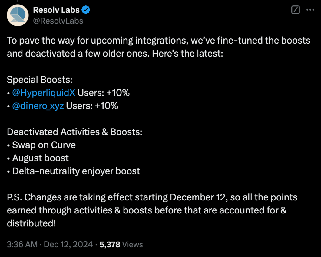 淘金手册|Q1发币,Resolv稳定币协议空投指南